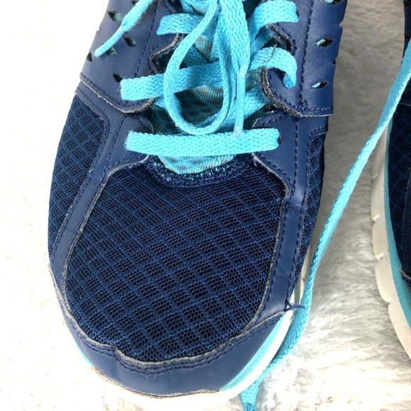 Nike Flex Run Woman's Blue Size 10 Sneakers Shoes - Picture 4 of 12